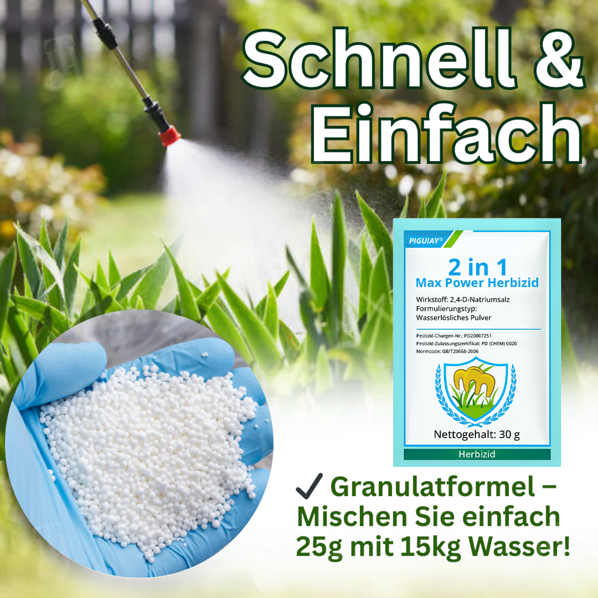 🔥NIEDRIGSTER PREIS – 50 % RABATT Piguiay® 2 in 1 Max Power Herbizid