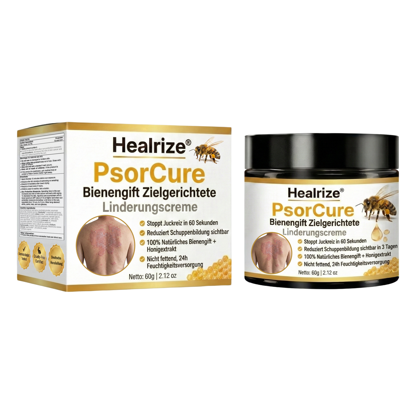 👨⚕️ 𝙈ä𝙧𝙯-𝘼𝙣𝙜𝙚𝙗𝙤𝙩 | Healrize® PsorCure Bienengift Zielgerichtete Linderungscreme✨