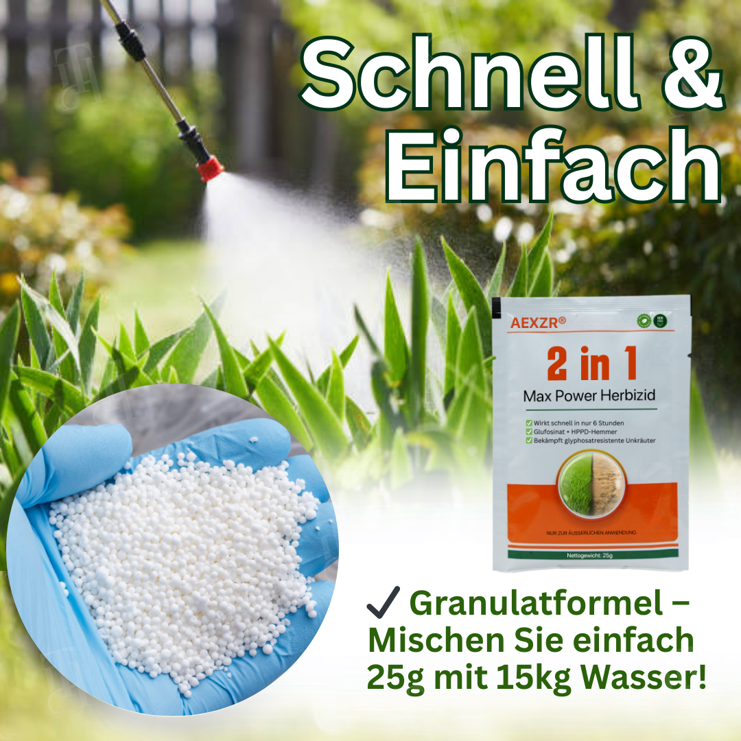 🔥NIEDRIGSTER PREIS – 50 % RABATT AEXZR® 2 in 1 Max Power Herbizid