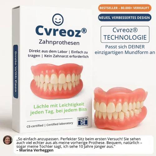 Cvreoz® Maßgeschneiderte Funktionsprothese – Perfekter Sitz in Minuten, bequem von zu Hause aus-DE