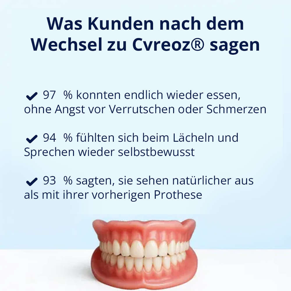 Cvreoz® Maßgeschneiderte Funktionsprothese – Perfekter Sitz in Minuten, bequem von zu Hause aus-DE