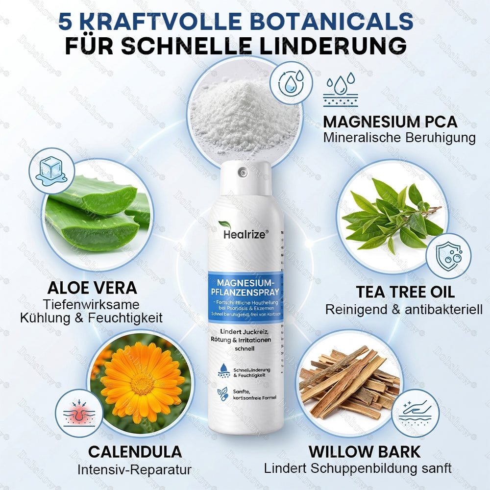 ✨DE 𝐎𝐟𝐟𝐢𝐜𝐢𝐚𝐥  𝐒𝐭𝐨𝐫𝐞 |Healrize® Magnesium-Pflanzenspray – Fortschrittliche Hautregeneration bei Schuppenflechte & Ekzemen | Schnelle Linderung, steroidfrei