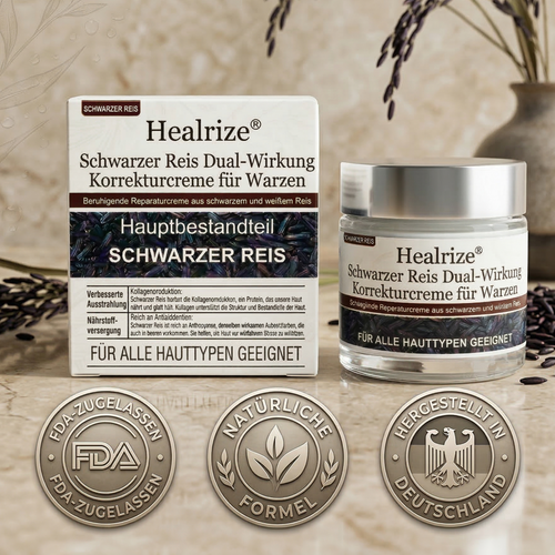 ⭐ Bestseller  | Healrize® Schwarzer Reis Dual-Wirkung Korrekturcreme für Warzen