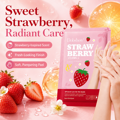 Dobshow® Strawberry Vitamin C Radiance Hand Mask
