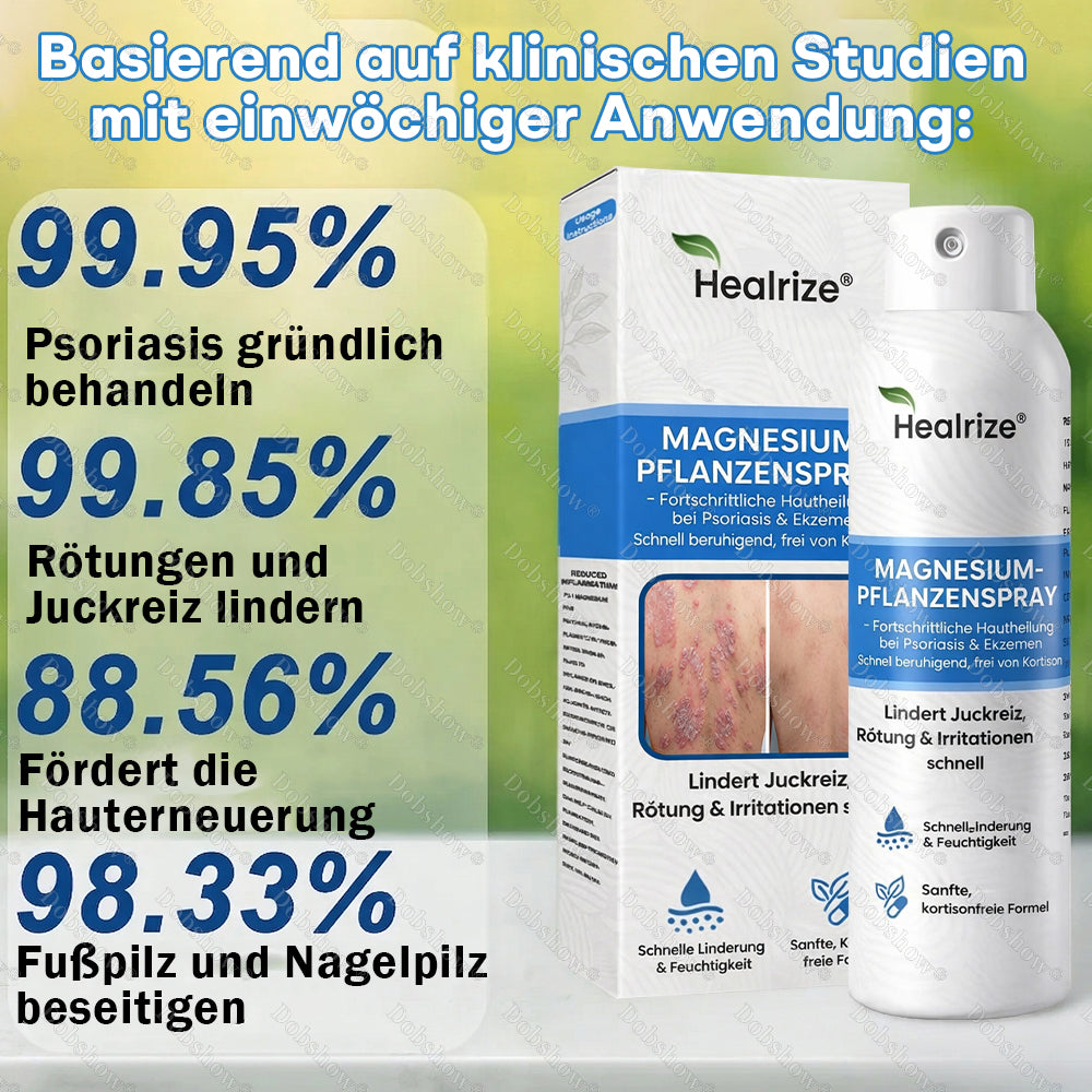 ✨DE 𝐎𝐟𝐟𝐢𝐜𝐢𝐚𝐥  𝐒𝐭𝐨𝐫𝐞 |Healrize® Magnesium-Pflanzenspray – Fortschrittliche Hautregeneration bei Schuppenflechte & Ekzemen | Schnelle Linderung, steroidfrei
