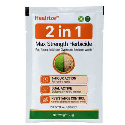 Healrize® 2-in-1 Max Strength Herbicide: Fast Acting Results on Glyphosate-Resistant Weeds