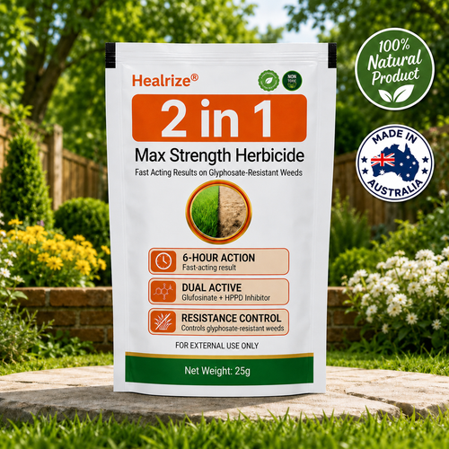 Healrize® 2-in-1 Max Strength Herbicide: Fast Acting Results on Glyphosate-Resistant Weeds
