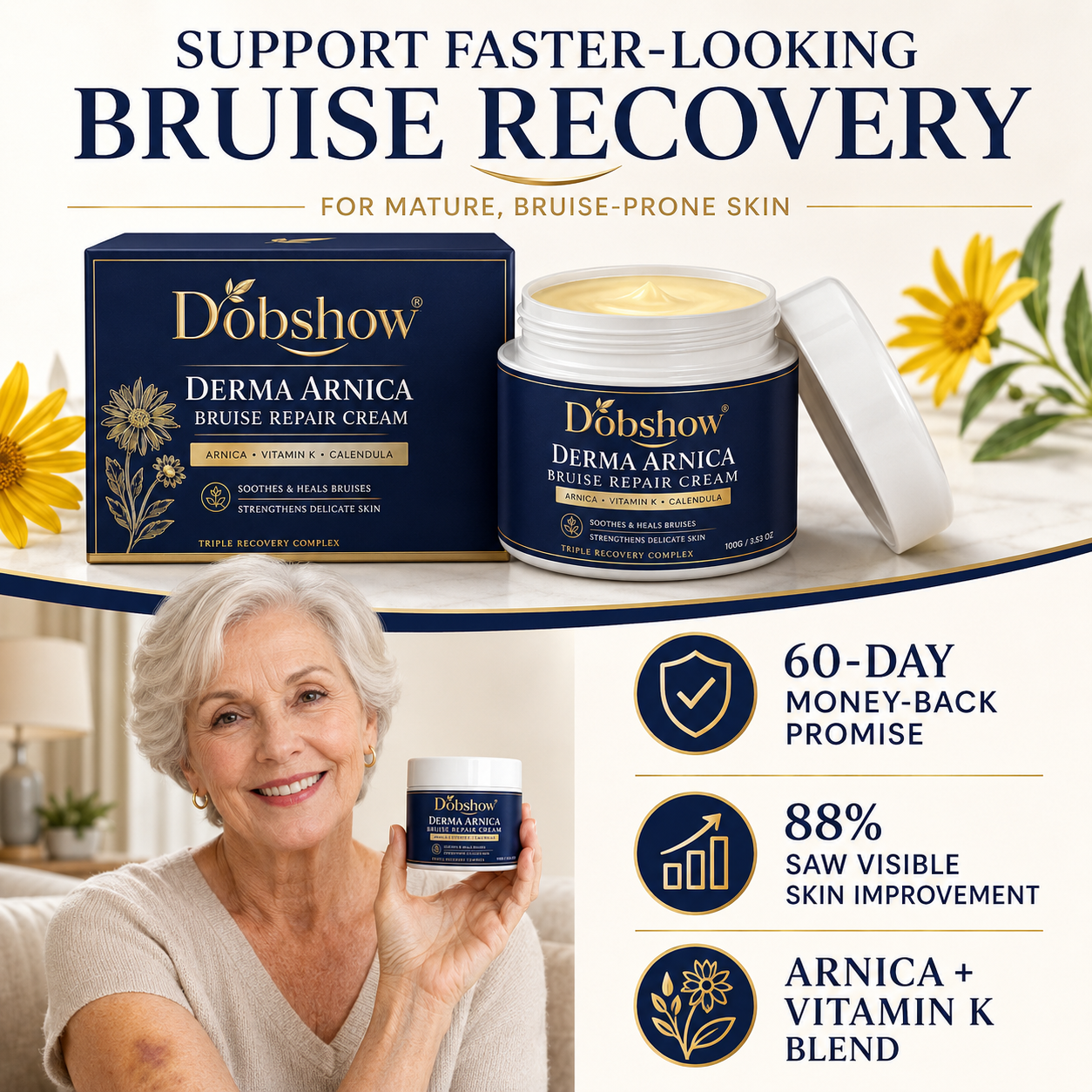 ✨ 71K+ Sold❤️  |Dobshow® Derma Arnica Bruise Repair Cream