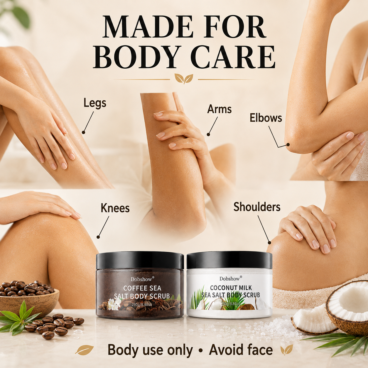 Dobshow® Sea Salt Body Scrub Duo