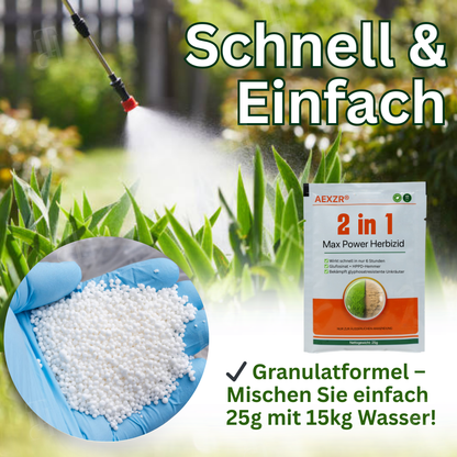 🔥NIEDRIGSTER PREIS – 50 % RABATT AEXZR® 2 in 1 Max Power Herbizid