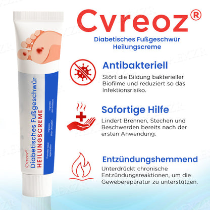 Cvreoz® Diabetisches Fußgeschwür  Heilungscreme