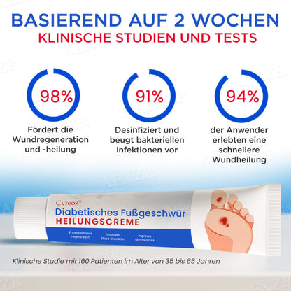 Cvreoz® Diabetisches Fußgeschwür  Heilungscreme